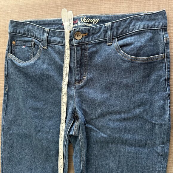Tommy Hilfiger - Spirit Skinny Dark Wash Jeans - Size 12S - Picture 10 of 15